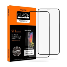 Spigen Glass FC Apple iPhone 11 Pro / Xs/X Tempered kijelzővédő fólia 2db mobiltelefon kellék