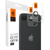 Spigen Glass tR EZ Fit Optik Pro 2 Pack Black iPhone 16e kamera védő fólia