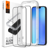 Spigen GlastR Alginmaster Full kijelzővédő üveg iPhone 13/13 Pro/14 fekete 2db