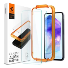 Spigen GlastR Alginmaster Full kijelzővédő üveg Samsung Galaxy A55 5G 2db mobiltelefon kellék