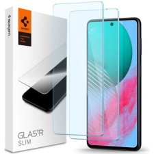 Spigen GlastR Slim Full kijelzővédő üveg Samsung Galaxy M54 5G átlátszó 2db mobiltelefon kellék