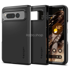 Spigen Google Pixel Fold, Műanyag hátlap védőtok, Spigen Thin Fit, fekete tok és táska