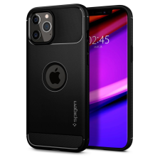 Spigen iPhone 12 Pro Telefontok - SPIGEN Rugged Armor Fekete tok tok és táska