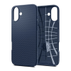 Spigen iPhone 16 Plus SPIGEN LIQUID AIR szilikon telefonvédő ütésállóság, rombusz, SÖTÉTKÉK