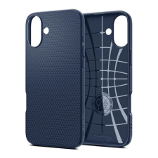Spigen iPhone 16 Plus SPIGEN LIQUID AIR szilikon telefonvédő ütésállóság, rombusz, SÖTÉTKÉK tok és táska