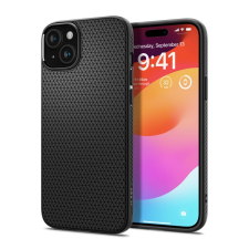 Spigen Liquid Air Apple iPhone 15 tok, Matt fekete (ACS06790) tok és táska
