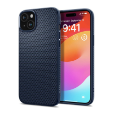 Spigen Liquid Air Apple iPhone 15 tok, Navy Blue, kék tok és táska