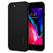 Spigen Liquid Air, black - iPhone SE (2022/2020)/8/7 tok és táska