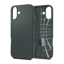 Spigen Liquid Air hátlaptok iPhone 16 sötétzöld tok és táska