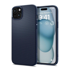 Spigen Liquid Air iPhone 16 tok, Navy Blue tok, kék ACS08195 tok és táska