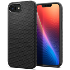 Spigen Liquid Air MagSafe Matte Black iPhone 16e tok tok és táska