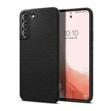 Spigen Liquid Air, matte black - Samsung Galaxy S22 ACS03987 tok és táska