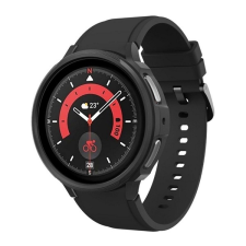 Spigen LIQUID AIR szilikon óra keret (közepesen ütésálló) FEKETE Samsung Galaxy Watch 5 Pro 45 mm (SM-R920), Samsung Galaxy Watch 5 Pro eSIM 45 mm (SM-R925) okosóra kellék