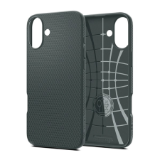 Spigen liquid air szilikon telefonvédő (ütésállóság, légpárnás sarok, rombusz) sötétzöld acs08196 tok és táska