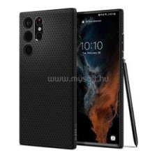 Spigen LIQUID AIR szilikon telefonvédő (ütésállóság, légpárnás sarok, rombusz) FEKETE (ACS03915) tok és táska