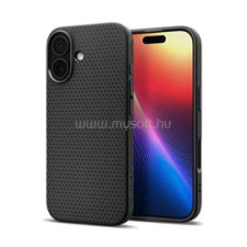Spigen LIQUID AIR szilikon telefonvédő (ütésállóság, légpárnás sarok, rombusz) FEKETE (ACS10369) tok és táska