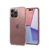 Spigen Liquid Crystal Glitter Apple iPhone 14 Pro Hátlapvédő tok - Átlátszó/Rózsaszín