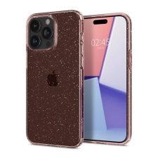 Spigen Liquid Crystal Glitter Apple iPhone 15 Pro tok csillámos rózsaszín átlátszó tok és táska