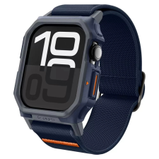 Spigen Lite Fit Pro Apple Watch 10 46mm textíl pótszíj szilikon keret sötétkék okosóra kellék