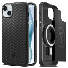 Spigen Mag Armor MagFit hátlaptok iPhone 15 Plus fekete mobiltelefon kellék