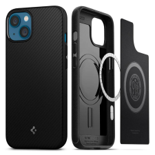 Spigen MAG ARMOR MAGSAFE iPhone 13 készülékhez tok, matt fekete tok és táska