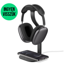 Spigen MagFit Apple Airpods Max fejhallgató állvány, Magsafe wireless töltő, fekete audió kellék