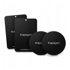 Spigen öntapadós fémlap 4db (mágneses autós tartóhoz ideális, kör / négyzet alakú) fekete 000ep20342 mobiltelefon kellék