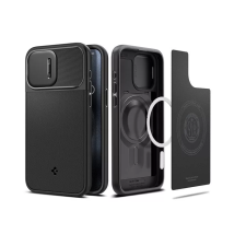 Spigen Optik Armor Apple iPhone 15 Pro Max Magsafe Tok - Fekete (ACS06599) tok és táska