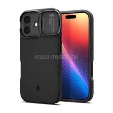Spigen OPTIK ARMOR MAG szilikon telefonvédő (kameravédő, MagSafe) FEKETE (ACS09987) tok és táska