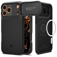 Spigen Optik Armor MagFit Apple iPhone 17 Pro tok, MagSafe, Black, fekete tok és táska