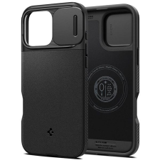 Spigen Optik Armor MagSafe Black iPhone 16 Pro tok tok és táska