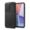 Spigen OPTIK ARMOR műanyag telefonvédő (szilikon keret, kamera védelem) FEKETE Samsung Galaxy S23 FE (SM-S711)