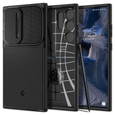 Spigen Optik Armor Samsung S23 Ultra fekete tok tok és táska