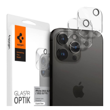 Spigen OPTIK kameravédő üveg 2db (lekerekített szél, karcálló, 9H) ÁTLÁTSZÓ Apple iPhone 14 Pro, Apple iPhone 14 Pro Max mobiltelefon kellék