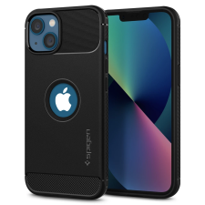 Spigen Rugged Armor Apple iPhone 13 Szilikon Tok - Fekete tok és táska