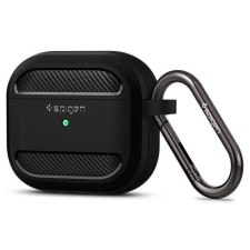 Spigen Rugged Armor for Airpods 3 2021 Matt fekete tok fülhallgató, fejhallgató tok