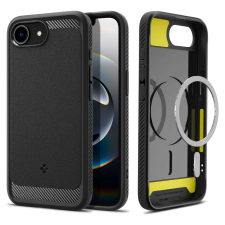 Spigen Rugged Armor Mag MagSafe tok, Apple iPhone 16e / 17e - matt fekete tok és táska