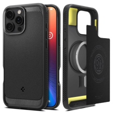 Spigen Rugged Armor MagSafe Apple iPhone 16 Pro tok fekete (ACS08115) (ACS08115) tok és táska