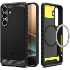 Spigen Rugged Armor MagSafe Matte Black Samsung Galaxy S 2025+ tok tok és táska