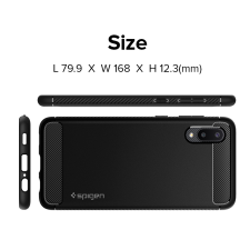 Spigen Rugged Armor Samsung Galaxy A02 Hátlap Tok - Fekete tok és táska