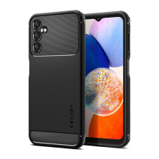 Spigen Rugged Armor Samsung Galaxy A14 5G tok, Matte Black, fekete tok és táska