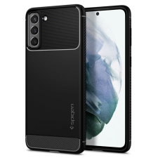 Spigen Rugged Armor Samsung Galaxy S21 Ütésálló Hátlap - Fekete (ACS02421) tok és táska