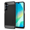 Spigen RUGGED ARMOR szilikon telefonvédő (ütésállóság, légpárnás sarok, karbon minta) FEKETE Samsung Galaxy A16 5G (SM-A166), Galaxy A16 4G (SM-A165)