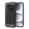 Spigen RUGGED ARMOR szilikon telefonvédő (ütésállóság, légpárnás sarok, karbon minta) FEKETE Xiaomi Redmi Note 15 Pro 5G