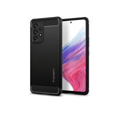 Spigen Samsung A536U Galaxy A53 5G ütésálló hátlap - Spigen Rugged Armor - fekete tok és táska