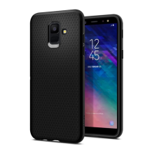 Spigen Samsung A6 (2018) SPIGEN LIQUID AIR szilikon telefonvédő ütésállóság, rombusz, FEKETE tok és táska