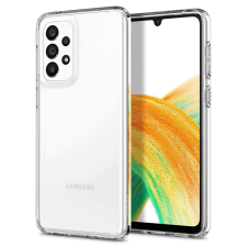Spigen Samsung Galaxy A33 5G SM-A336B, Műanyag hátlap védőtok + szilikon keret, Spigen Ultra Hybrid, átlátszó tok és táska