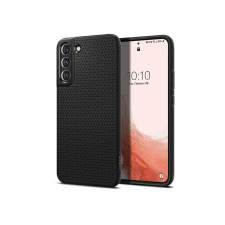 Spigen Samsung S901B Galaxy S22 5G ütésálló hátlap - Spigen Liquid Air - fekete tok és táska