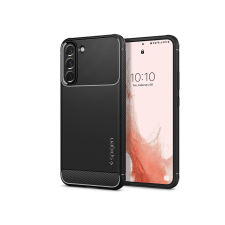 Spigen Samsung S901B Galaxy S22 5G ütésálló hátlap - Spigen Rugged Armor - fekete tok és táska
