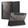 Spigen Samsung Tab S9 LTE SPIGEN ULTRA HYBRID PRO tok álló, bőr hatású FLIP, ceruza tartó, FEKETE (ACS07077)